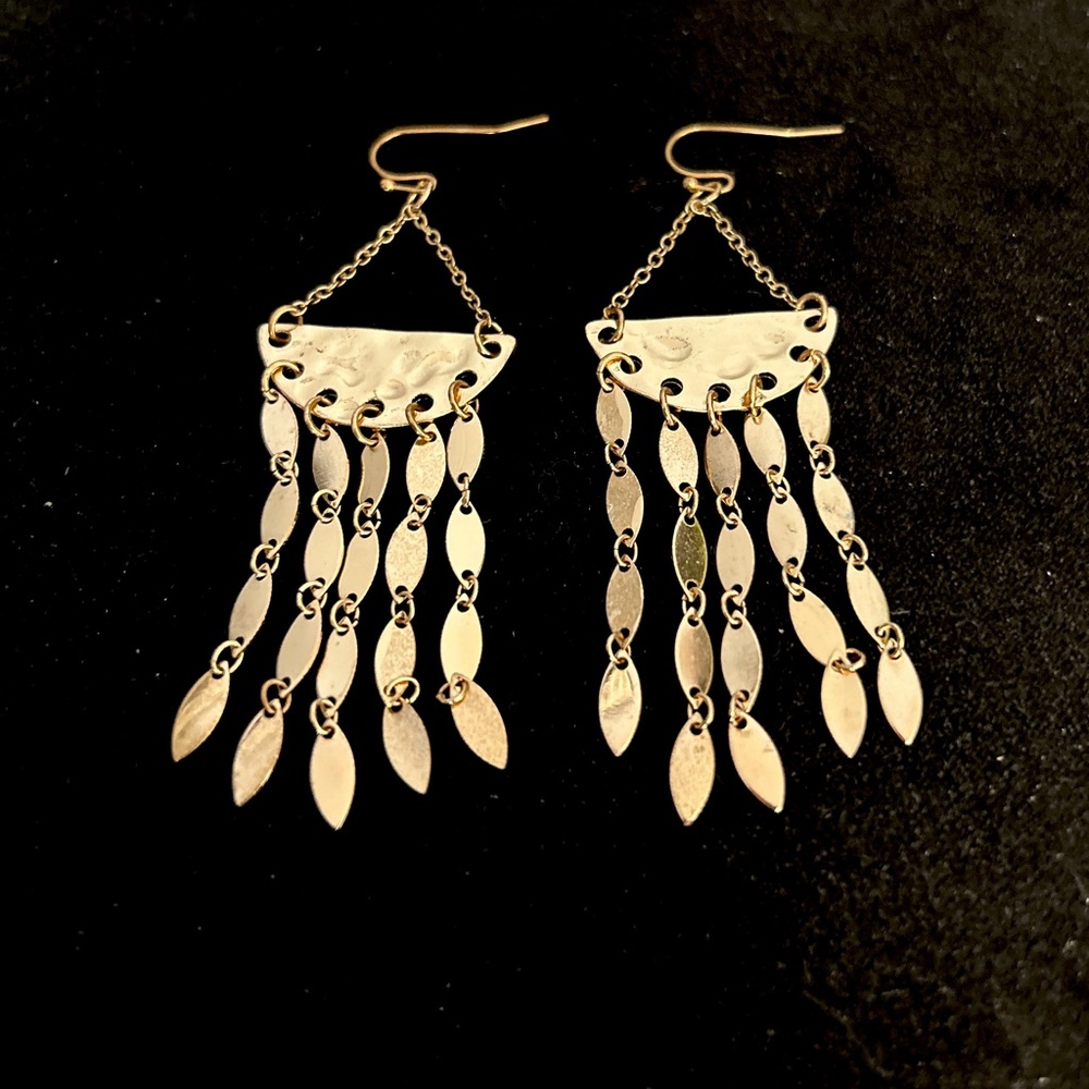 Dangly, Fun Gold Earrings